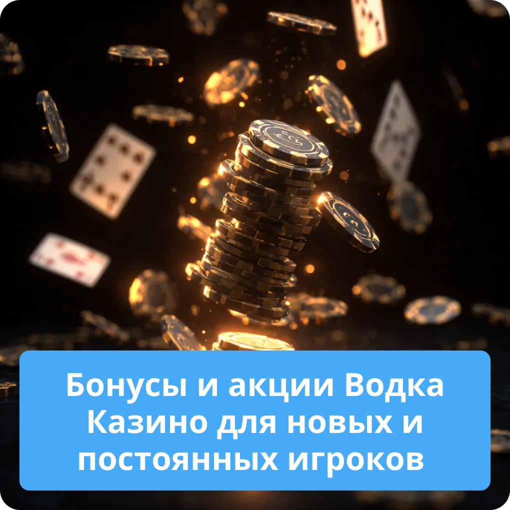 Бонусы и акции Водка Казино для новых и постоянных игроков